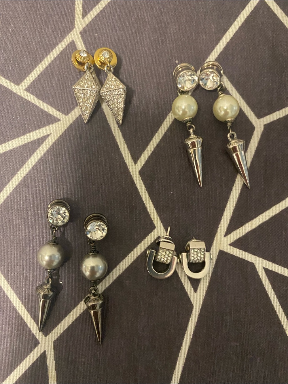 Henri Bendel 4 pairs of earrings